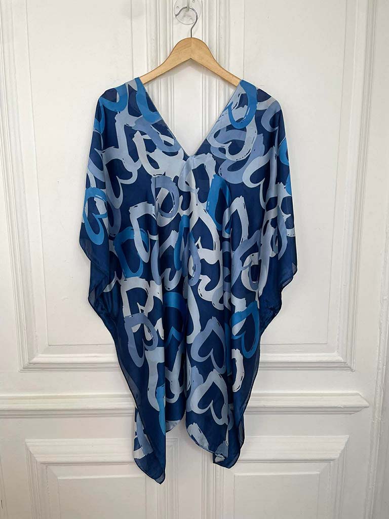 Malissa J Heart Kaftan - Blue