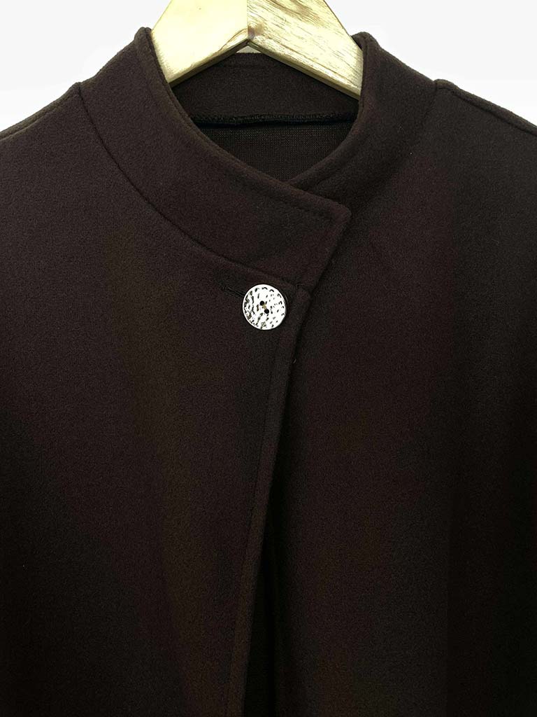 A-Line Overcoat - Chocolate