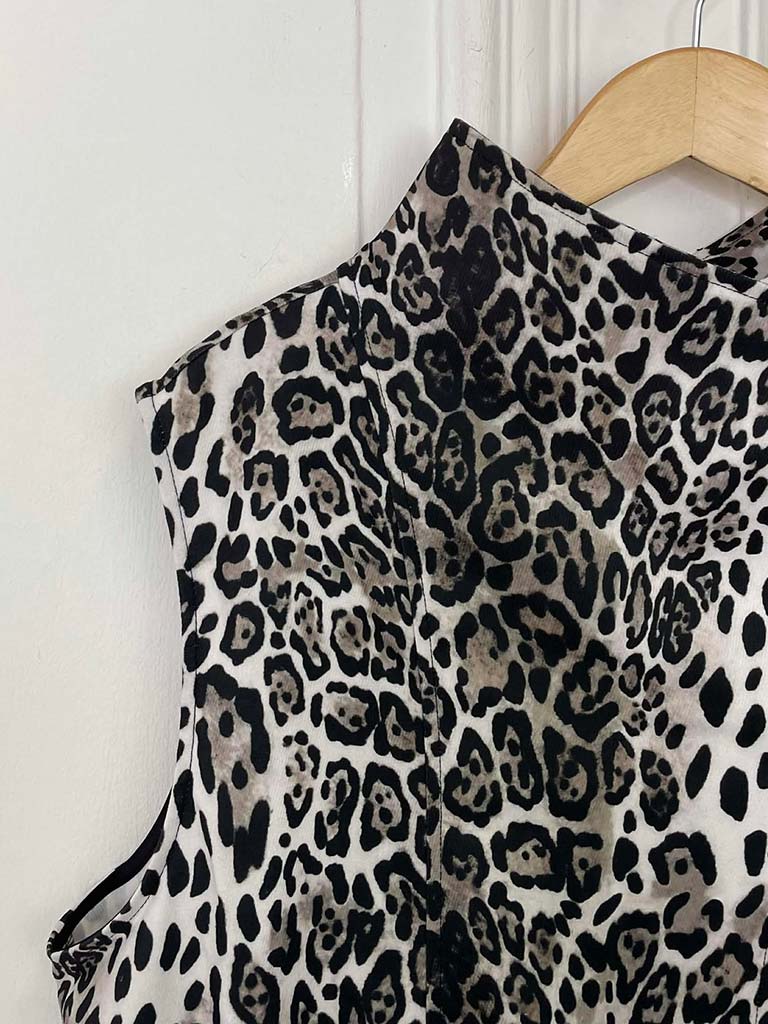 Malissa J Long Leopard Waistcoat