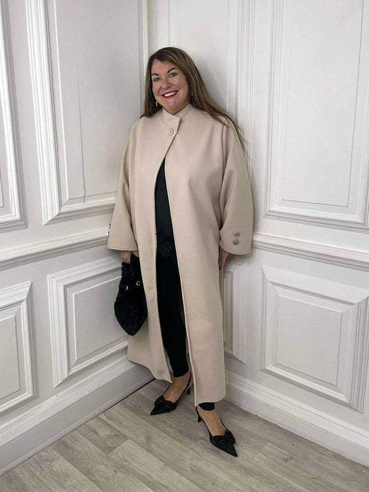 A-Line Overcoat - Ecru