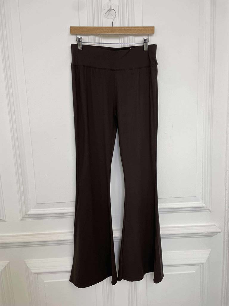 Flared Leggings - Chocolate
