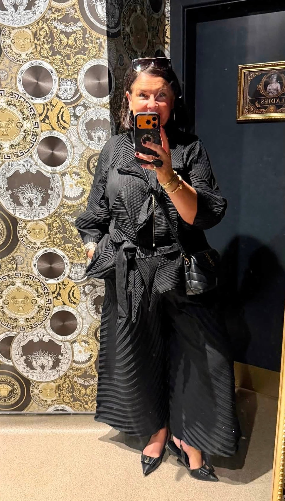 Malissa J Pleated Jacket - Black