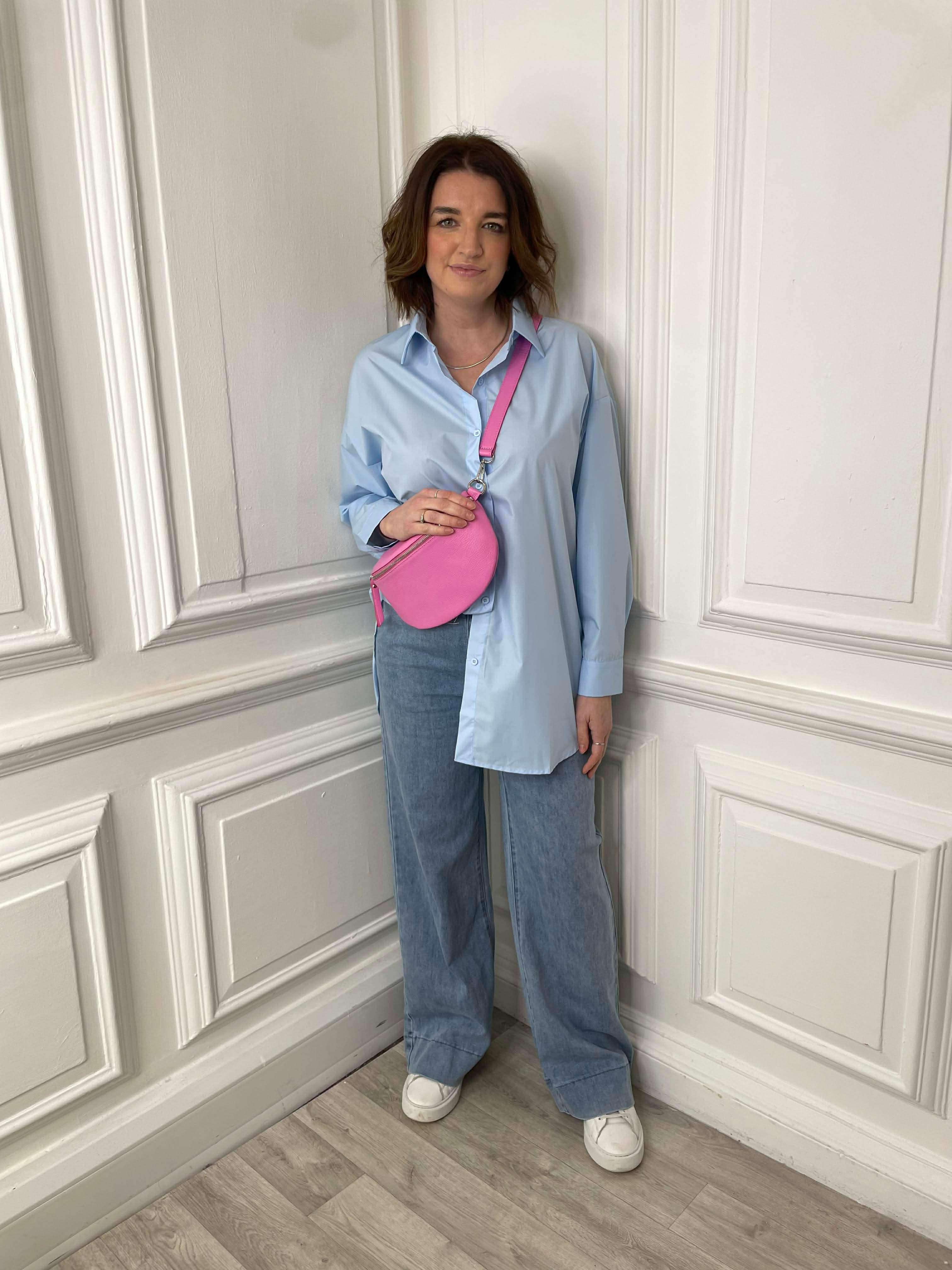 Classic Longline Shirt - Sky