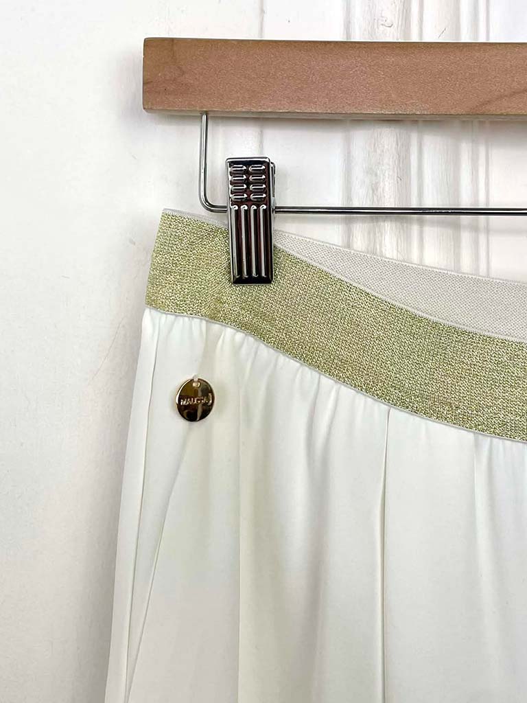 Malissa J Wide Leg Trousers - Warm White