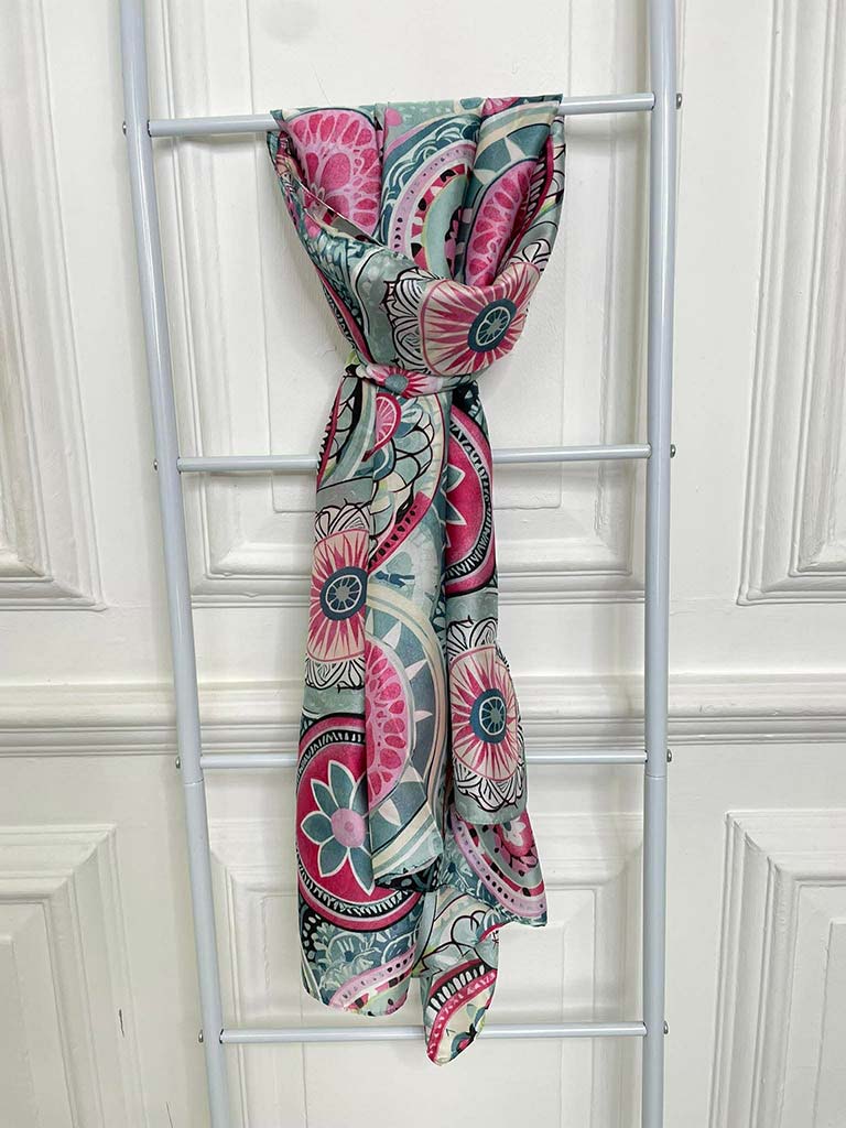 Malissa J Tile Scarf - Aqua