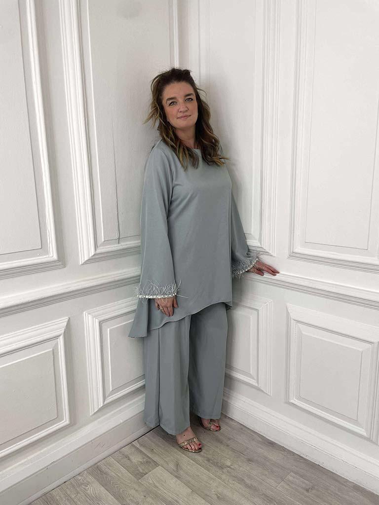Feather & Pearl Co-ord - Duck Egg