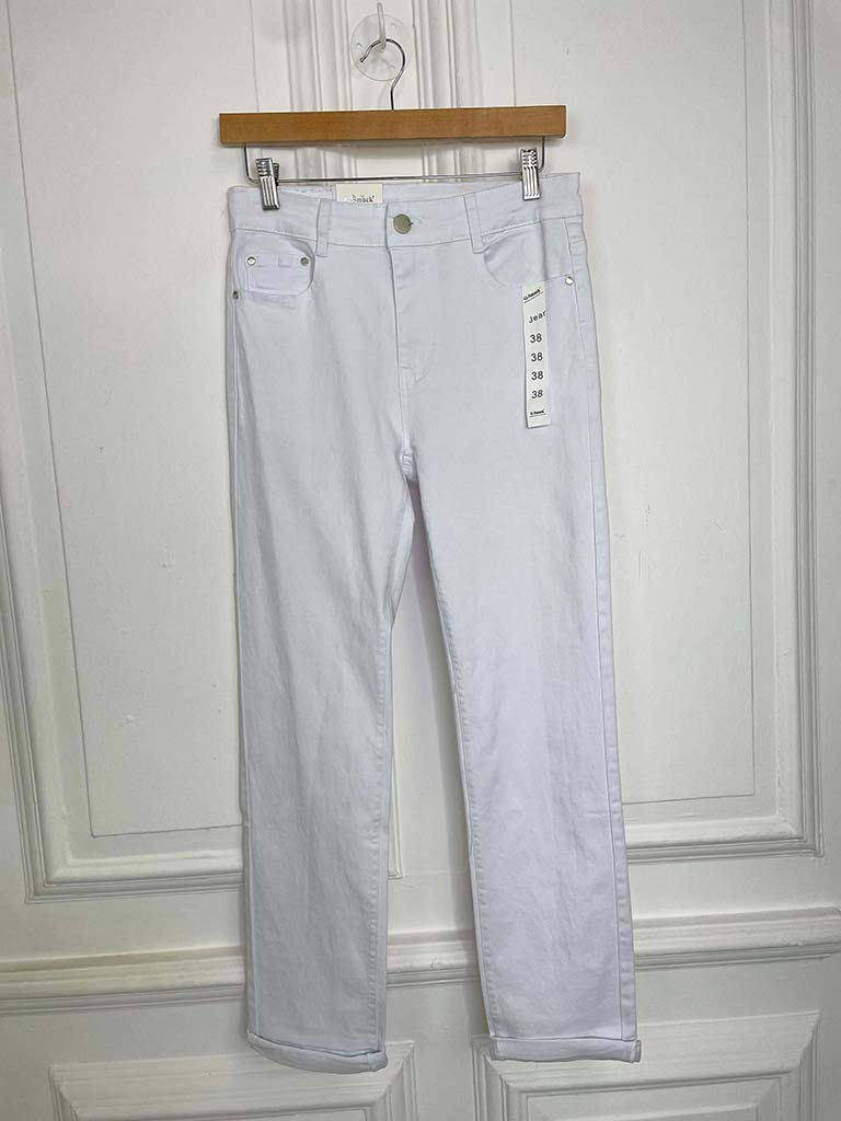 G-Smack Straight Leg Jeans - White