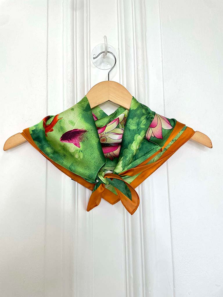 Silk Feel Neckerchief - Lotus
