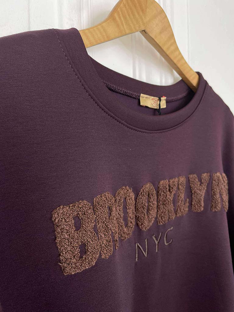 Brooklyn Sweatshirt - Plum