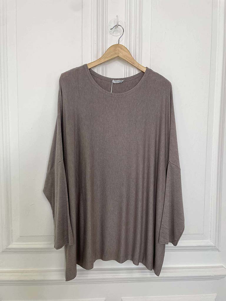 Boxy Supersoft Knit - Latte