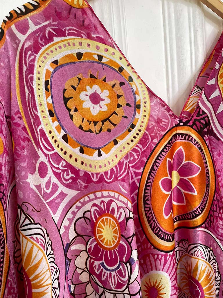 Malissa J Tile Kaftan - Pink