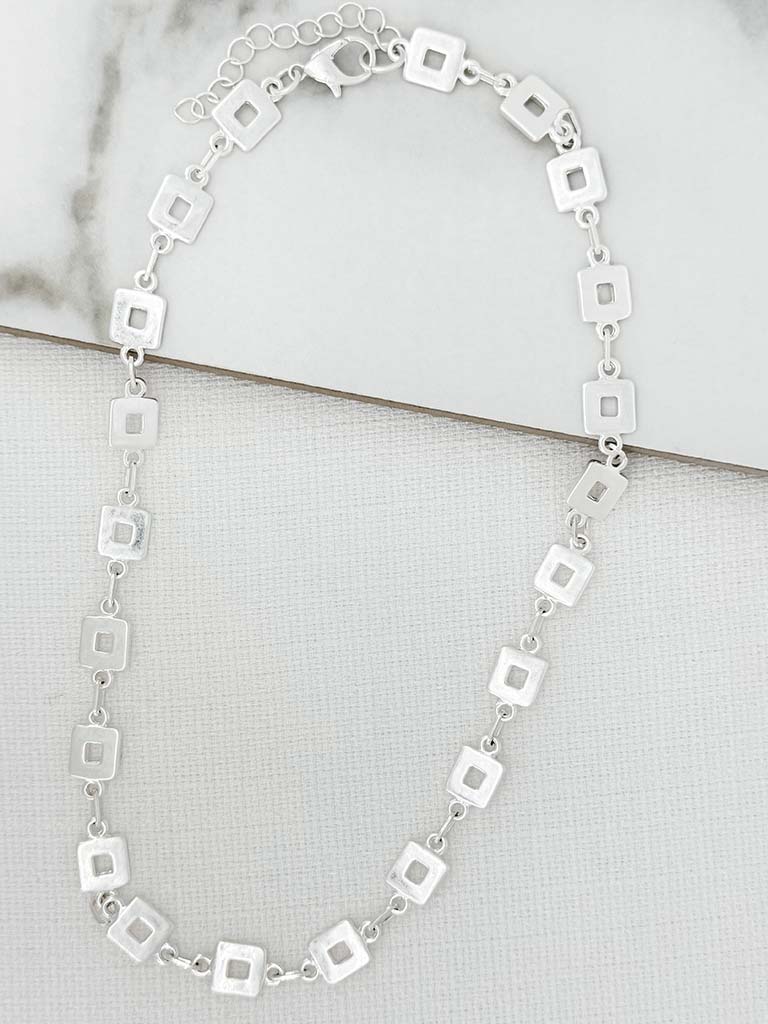 Envy Short Trinny Necklace - Silver