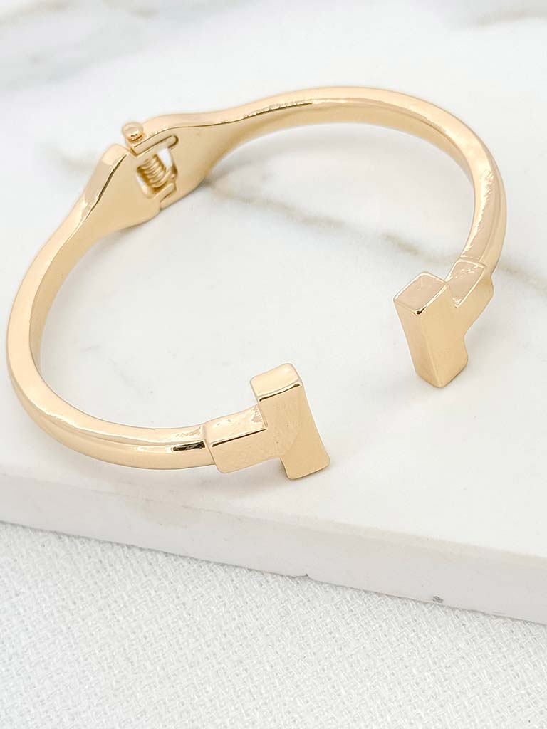 Envy T Bangle - Gold