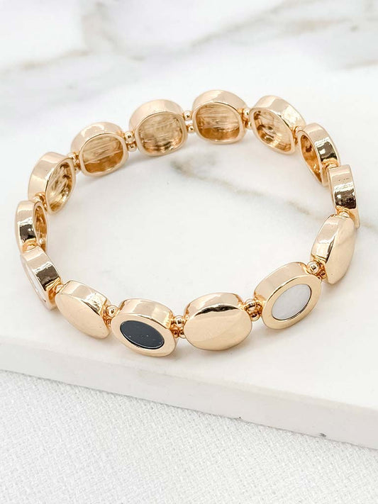 Envy Disc Bracelet - Gold