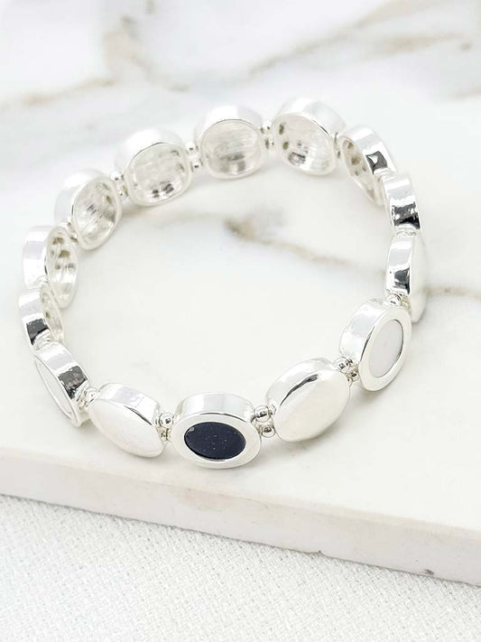 Envy Disc Bracelet - Silver