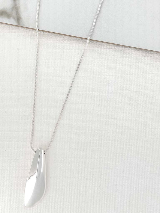 Envy Teardrop Necklace - Silver