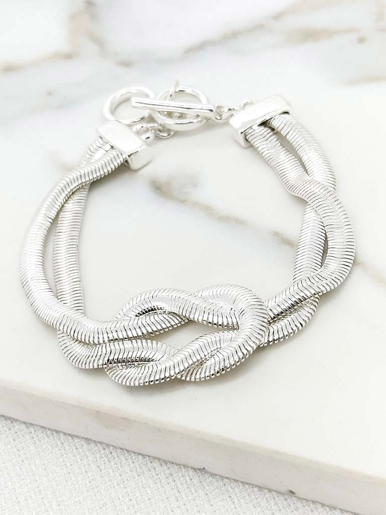 Envy Knot Bracelet - Silver