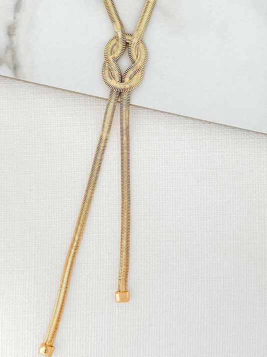 Envy Knot Necklace - Gold