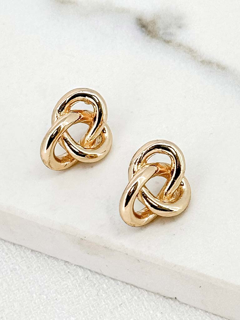 Envy Knot Earrings - Gold