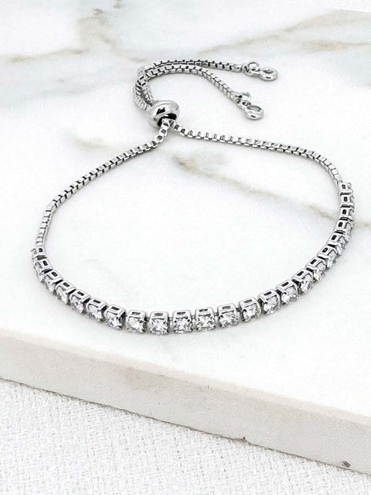 Envy Tennis Bracelet - Silver