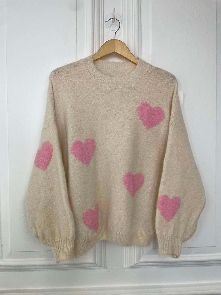 Supersoft Heart Knit - Stone