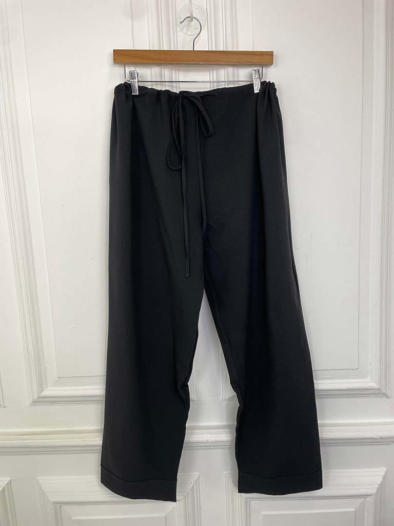Malissa J Crepe Palazzo Trousers - Black