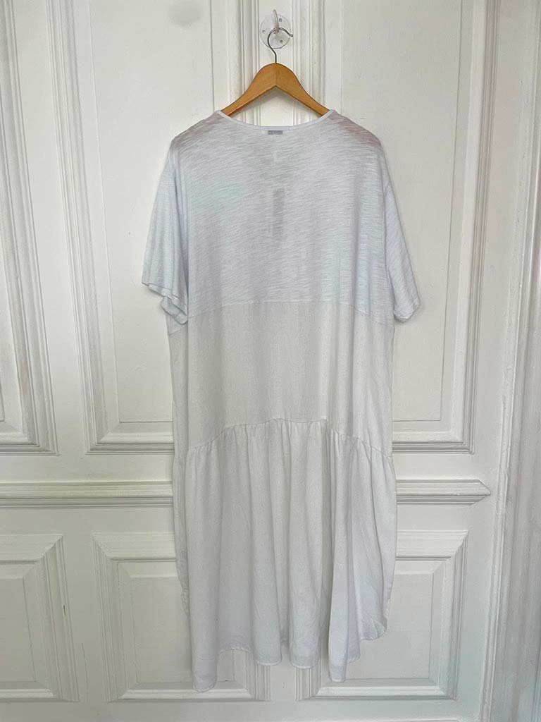 Zip Pocket Maxi Dress - White