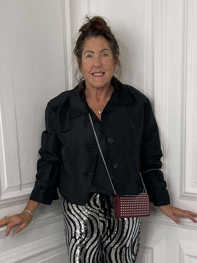 Luxe Iridescent Jacket - Black