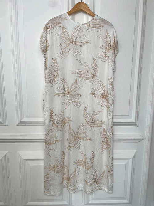 Lily Embroidered Dress - White