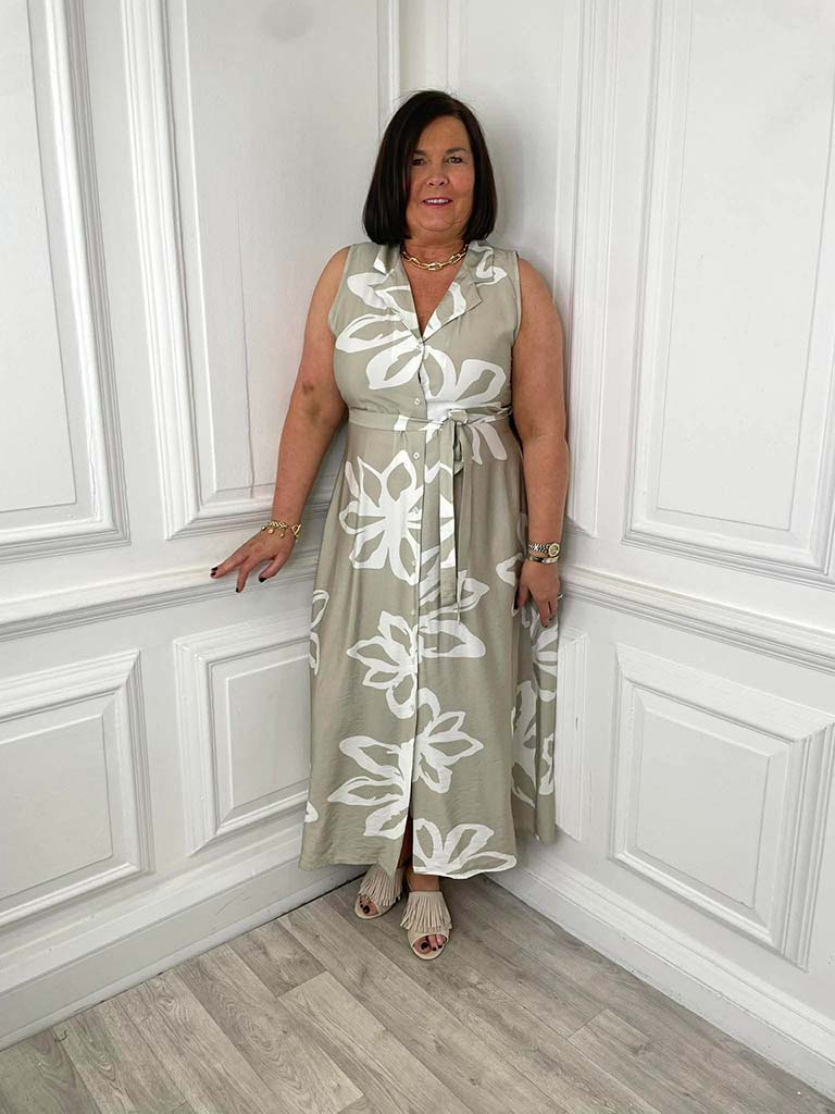 Mairi Maxi Dress - Pebble