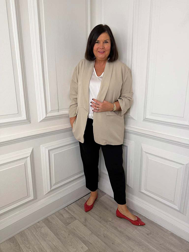 Relaxed Blazer - Stone