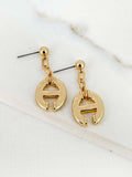 Envy Anchor Drop Earrings - Gold