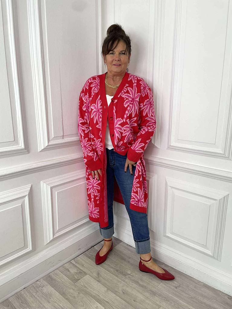 Haven Miami Cardigan - Chilli & Pink