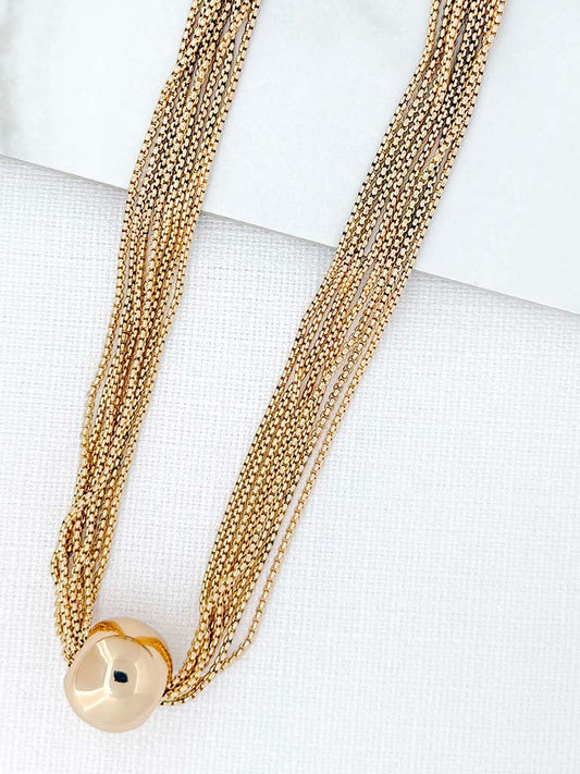 Envy Orb Necklace - Gold