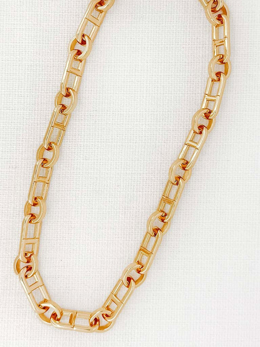 Envy Anchor Link Necklace - Gold