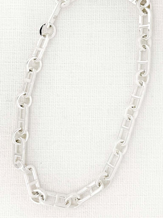 Envy Anchor Link Necklace - Silver