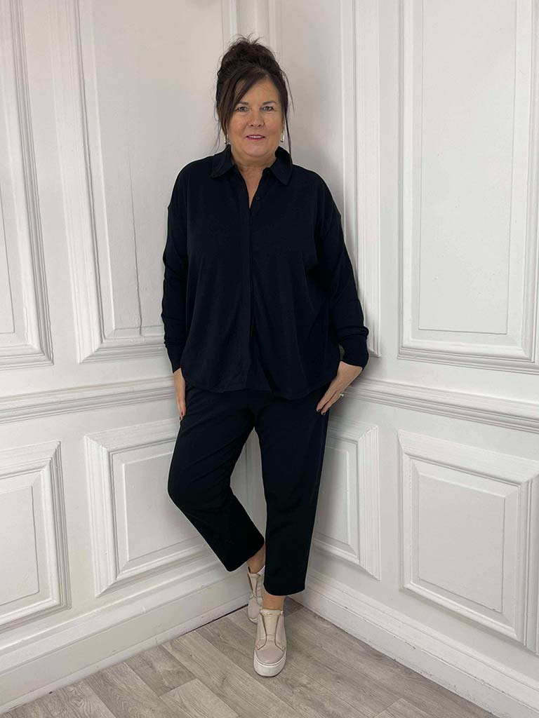 Malissa J Shirt Knit - Black