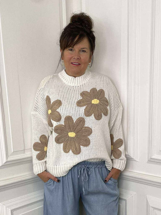 Daisy Knit - Ecru