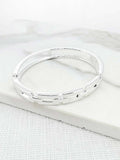 Envy Chain Link Bangle - Silver