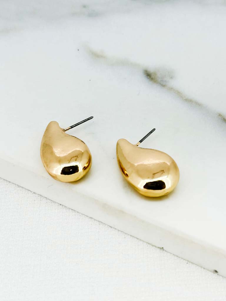Envy Small Teardrop Earrings - Gold
