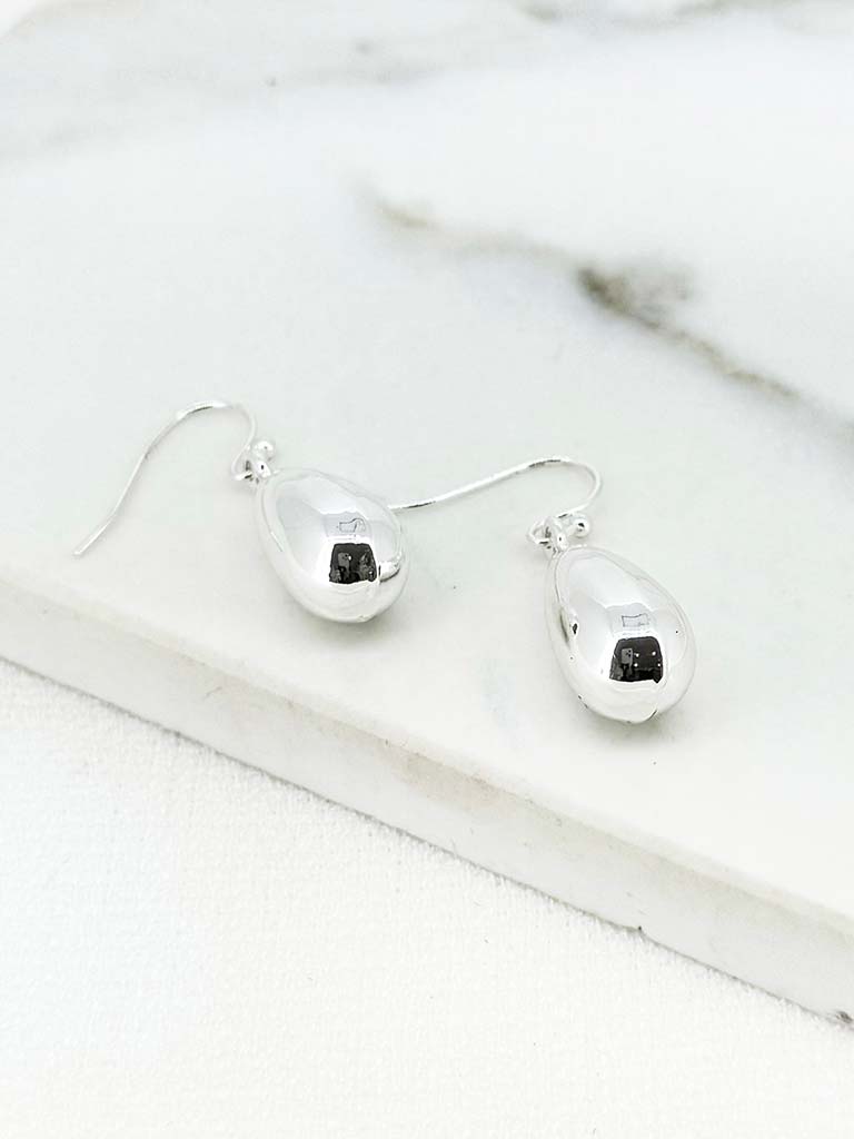 Envy Teardrop Earrings - Silver
