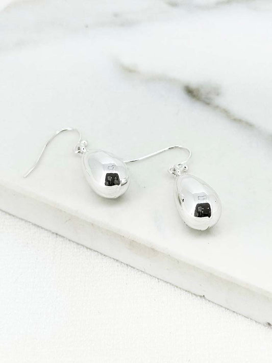 Envy Teardrop Earrings - Silver
