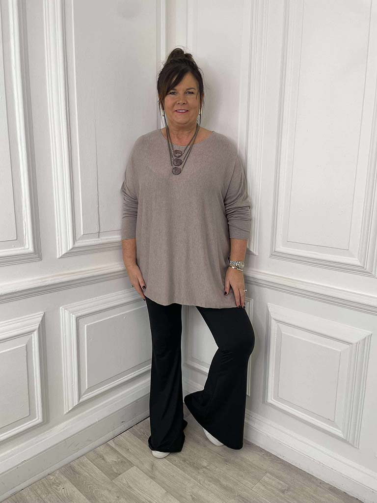 Boxy Supersoft Knit - Latte