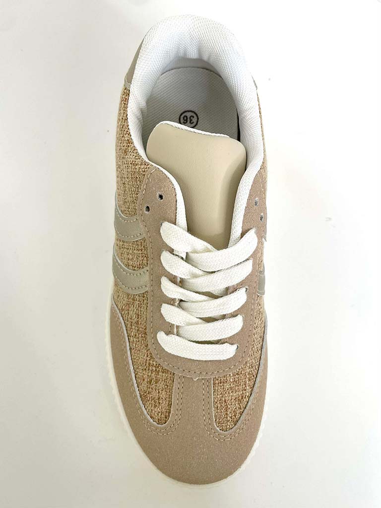 Jute Flatform Trainers