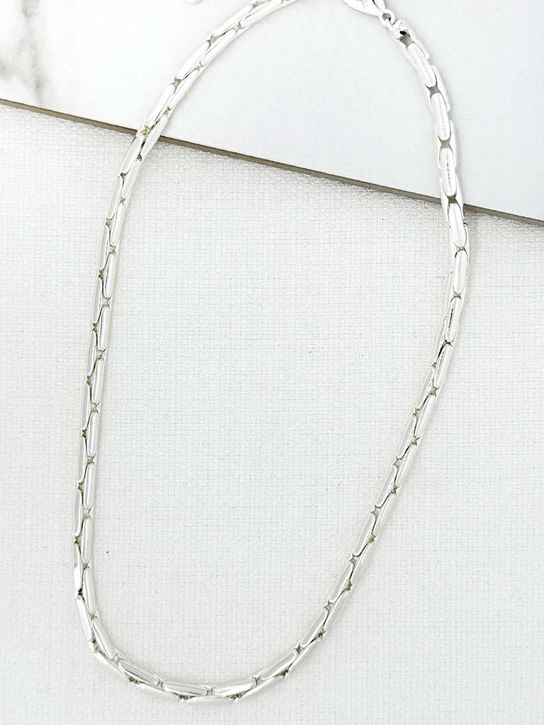 Envy Snake Chain Necklace - Silver
