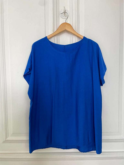 Draped Palazzo Co-ord - Cobalt