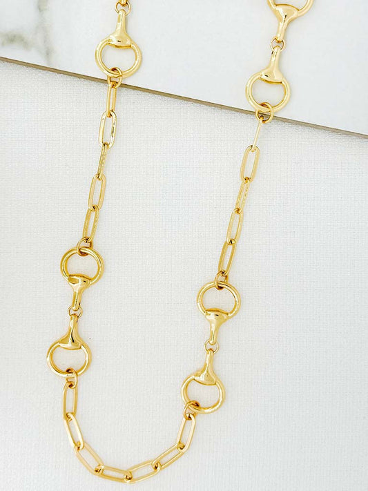 Envy Snaffle Necklace - Gold