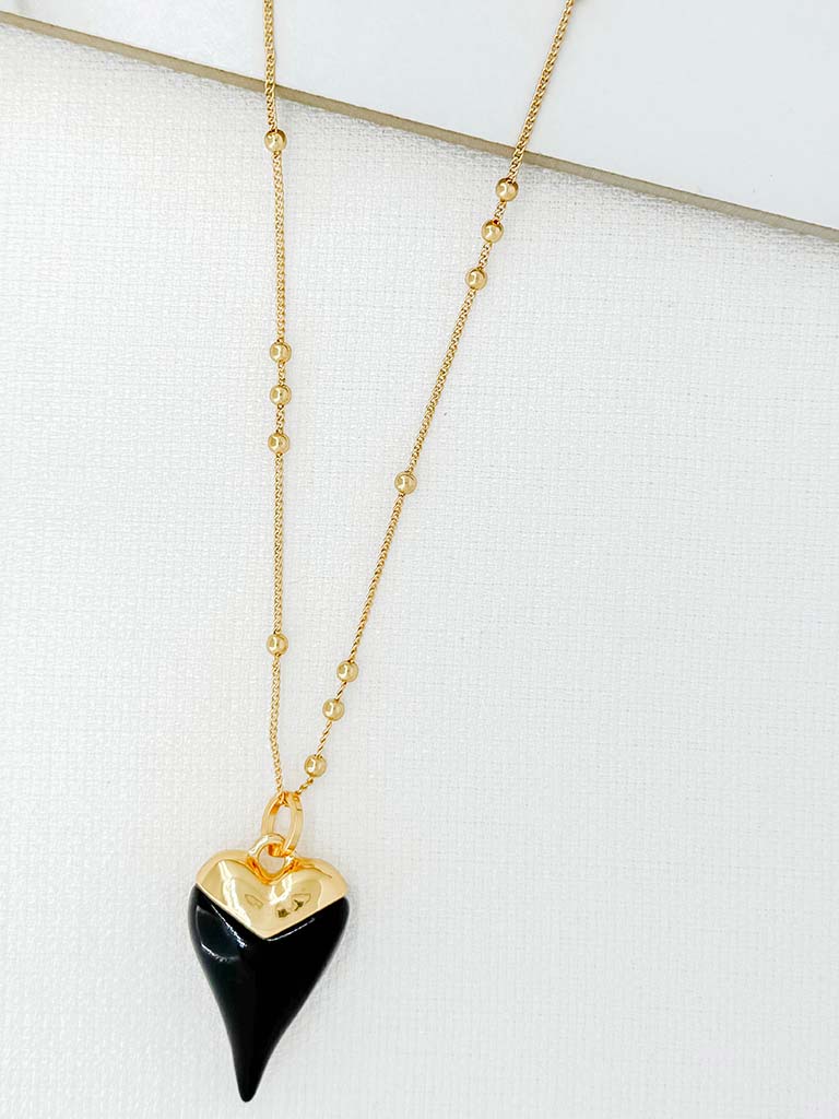 Envy Heart Necklace - Gold