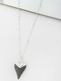 Envy Heart Necklace - Silver