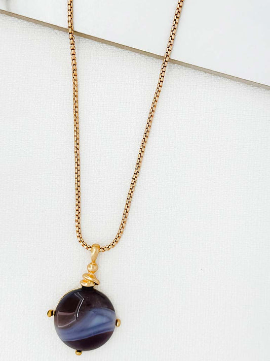 Envy Galaxy Orb Necklace - Gold